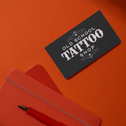 Minimal Bold Tattoo Artist Visitekaartje