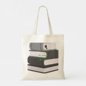 Minimal Book Art Tote Bag (Achterkant)