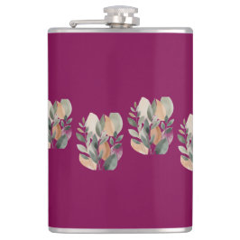 Minimal Botanical Leaf Pattern Heupfles