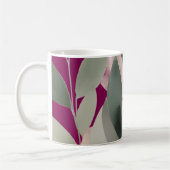 Minimal Botanical Leaf Pattern Koffiemok (Links)