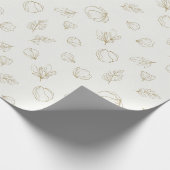 Minimal Botanical Line Art Pattern (3) Cadeaupapier (Hoek)