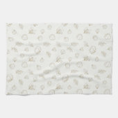 Minimal Botanical Line Art Pattern (3) Theedoek (Horizontaal)