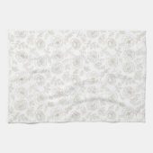 Minimal Botanical Line Art Pattern (4) Theedoek (Horizontaal)