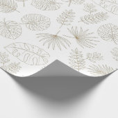 Minimal Botanical Line Art Pattern (5) Cadeaupapier (Hoek)