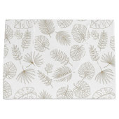 Minimal Botanical Line Art Pattern (5) Groot Cadeauzakje (Voorkant)