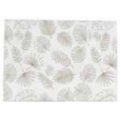 Minimal Botanical Line Art Pattern (5) Groot Cadeauzakje (Achterkant)