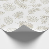 Minimal Botanical Line Art Pattern (6) Cadeaupapier (Hoek)
