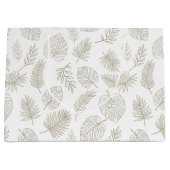 Minimal Botanical Line Art Pattern (6) Groot Cadeauzakje (Voorkant)