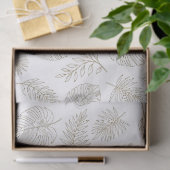 Minimal Botanical Line Art Pattern (6) Tissuepapier (Geschenk)