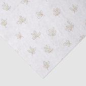 Minimal Botanical Line Art Pattern (7) Tissuepapier (Detail)