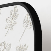 Minimal Botanical Line Art Pattern (8) Pickleball Paddle (Links Detail)