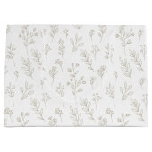 Minimal Botanical Line Art Pattern (9) Groot Cadeauzakje (Voorkant)