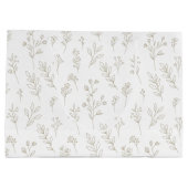 Minimal Botanical Line Art Pattern (9) Groot Cadeauzakje (Achterkant)