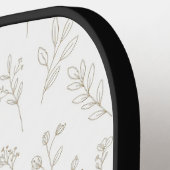 Minimal Botanical Line Art Pattern (9) Pickleball Paddle (Links Detail)