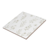 Minimal Botanical Line Art Pattern (9) Tegeltje (Zijkant)