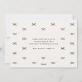 Minimal Bow Cute Saying Pet Christmas Photo Feestdagenkaart (Achterkant)