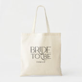 Minimal Bride to Be Tote Bag (Voorkant)