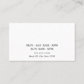 Minimal Brown Silhouette Coffee Cup Cafe Klantenkaartje (Achterkant)