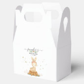 Minimal Bunny Rabbit wildlife farm forest animal Bedankdoosjes (Geopend)