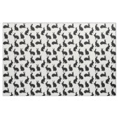 Minimal Bunny Shapes In Black Cute Easter Pattern Stof (Fat Quarter)