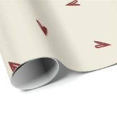 Minimal Burgundy & Cream Hearts Valentine Cadeaupapier (Rol Hoek)
