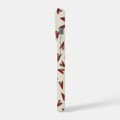 Minimal Burgundy & Cream Hearts Valentine iPhone Hoesje (Linkerkant)