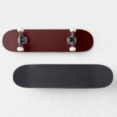 Minimal Burnt Maroon Skateboard for Skaters (Horizontaal)