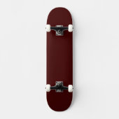 Minimal Burnt Maroon Skateboard for Skaters (Voorkant)