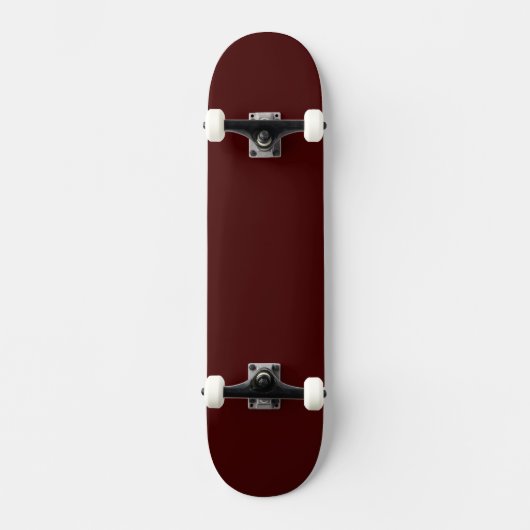 Minimal Burnt Maroon Skateboard for Skaters (Voorkant)
