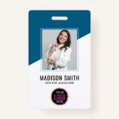  Minimal Business Employee Photo | ID Card Badge (Voorkant)