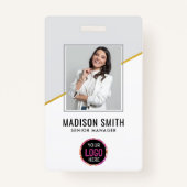  Minimal Business Employee Photo | ID Card Badge (Voorkant)