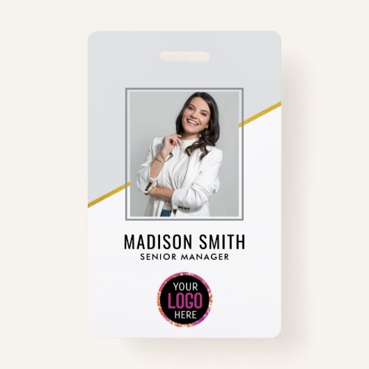  Minimal Business Employee Photo | ID Card Badge (Voorkant)
