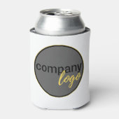 MINIMAL BUSINESS LOGO COMPANY BRANDING WIT BLIKJESKOELER (Blikje Voorkant)