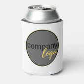 MINIMAL BUSINESS LOGO COMPANY BRANDING WIT BLIKJESKOELER (Blikje Achterkant)