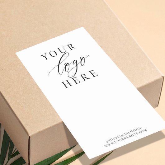 Minimal Business Logo Packaging Box Seal Sticker