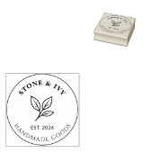 Minimal Business Logo Rubber Stamp Rubberstempel (Gestempeld)