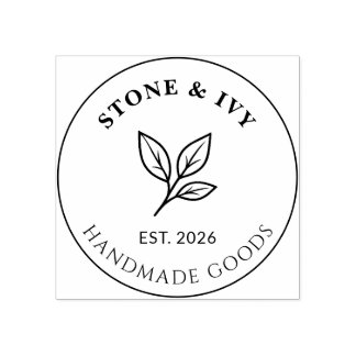 Minimal Business Logo Rubber Stamp Rubberstempel