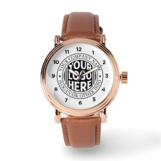 Minimal Business Name And Custom Brand Logo  Horloge