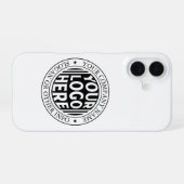 Minimal Business Name And Custom Brand Logo  iPhone 16 Hoesje (Achterkant horizontaal)