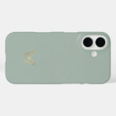 Minimal Butterfly Silhouette iPhone Case (Achterkant (horizontaal))