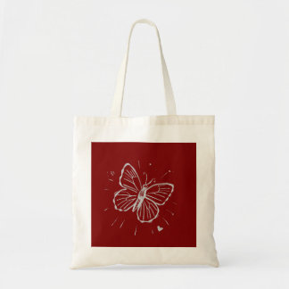 Minimal Butterfly T-Shirt – Elegant Simple Nature Tote Bag