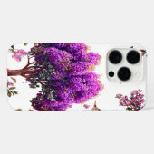 Minimal Butterfly Tree iPhone Case – Bloemen Natuu (Achterkant (horizontaal))