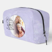 Minimal Calligraphy Photo Birthday Granddaughter Toilettasje (Rechterhoek)