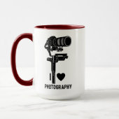 Minimal Camera Illustration Photography Mug Mok (Links)