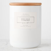 Minimal Candle Jar Sticker Product Label (Voorkant)