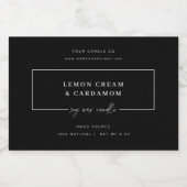 Minimal Candle Jar Sticker Product Label (Enkel label)