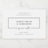 Minimal Candle Jar Sticker Product Label (Enkel label)