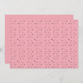Minimal Cat Faces Pattern on Pink – Cute Pastel Kaart (Voorkant / Achterkant)