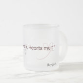 Minimal Cat Paw Lovers Frosted Mug Matglas Koffiemok (Voorkant rechts)