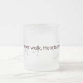 Minimal Cat Paw Lovers Frosted Mug Matglas Koffiemok (Center)